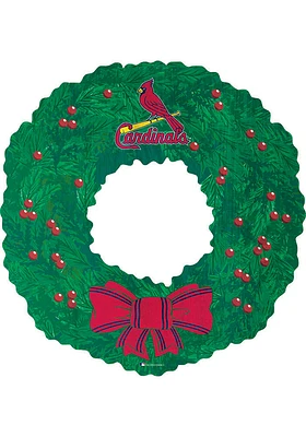 St Louis Cardinals Team Wreath 16 Inch Sign