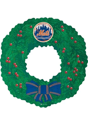 New York Mets Team Wreath 16 Inch Sign