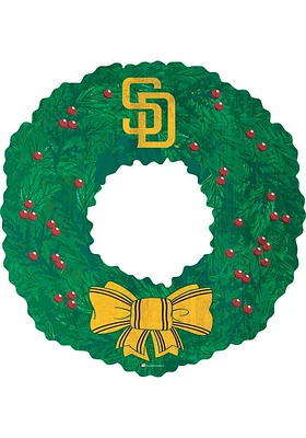 San Diego Padres Team Wreath 16 Inch Sign