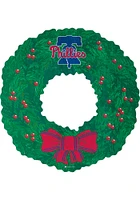 Philadelphia Phillies Team Wreath 16 Inch Sign