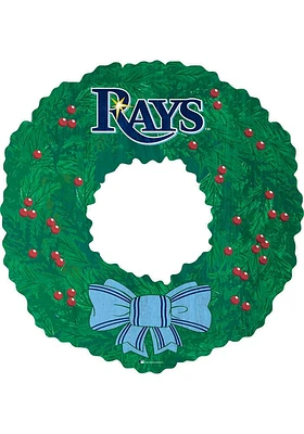 Tampa Bay Rays Team Wreath 16 Inch Sign