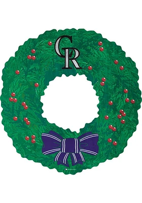 Colorado Rockies Team Wreath 16 Inch Sign
