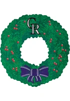 Colorado Rockies Team Wreath 16 Inch Sign