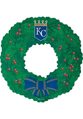 Kansas City Royals Team Wreath 16 Inch Sign - Blue