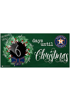 Houston Astros Chalk Christmas Countdown Sign