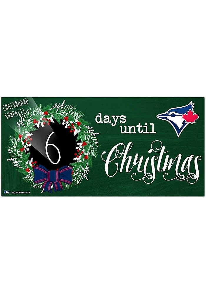 Toronto Blue Jays Chalk Christmas Countdown Sign