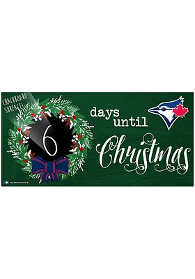 Toronto Blue Jays Chalk Christmas Countdown Sign