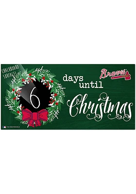 Atlanta Braves Chalk Christmas Countdown Sign