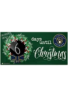 Milwaukee Brewers Chalk Christmas Countdown Sign