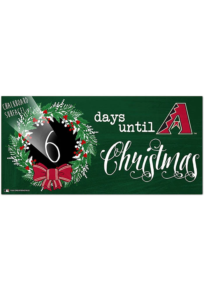Arizona Diamondbacks Chalk Christmas Countdown Sign