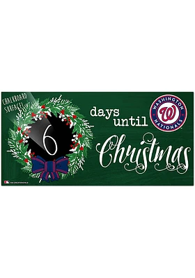 Washington Nationals Chalk Christmas Countdown Sign