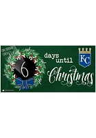 Kansas City Royals Chalk Christmas Countdown Sign - Blue