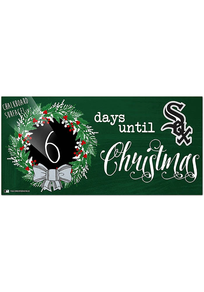 Chicago White Sox Chalk Christmas Countdown Sign