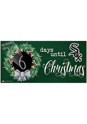 Chicago White Sox Chalk Christmas Countdown Sign