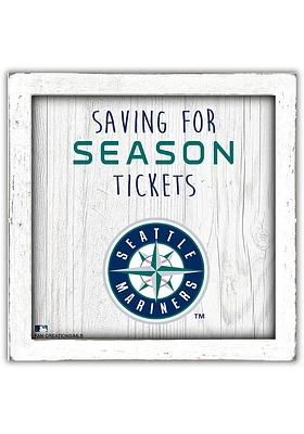 Seattle Mariners Saving for Tickets Box Sign