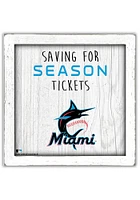 Miami Marlins Saving for Tickets Box Sign