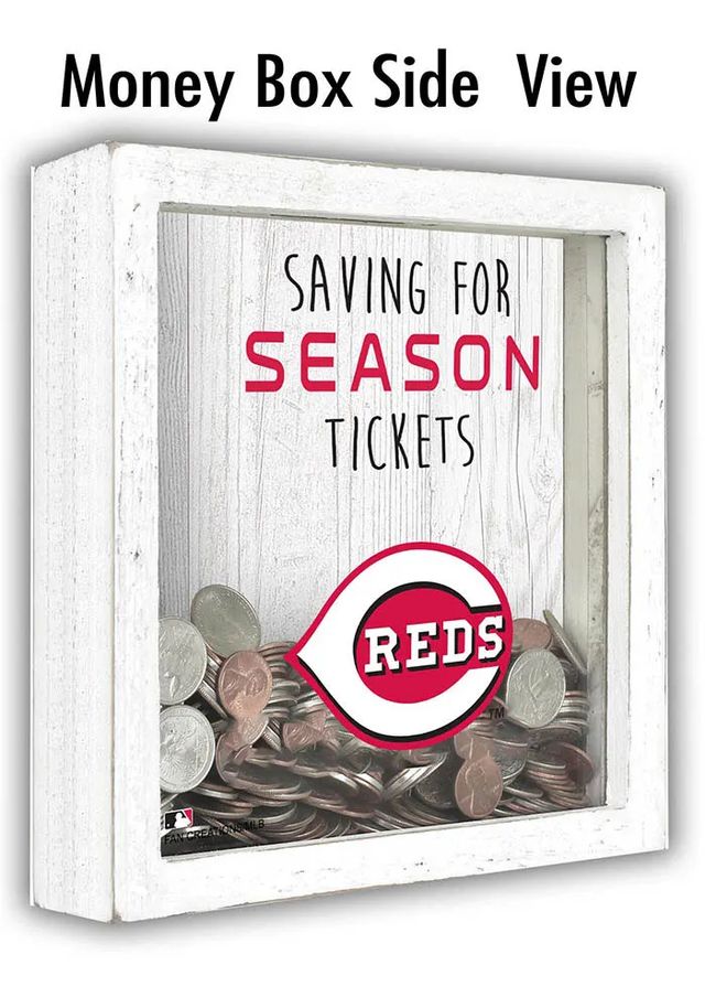 Cincinnati Reds Saving for Tickets Box Sign