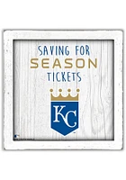 Kansas City Royals Saving for Tickets Box Sign - Blue