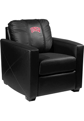 UNLV Runnin Rebels Faux Leather Club Desk Chair - Black