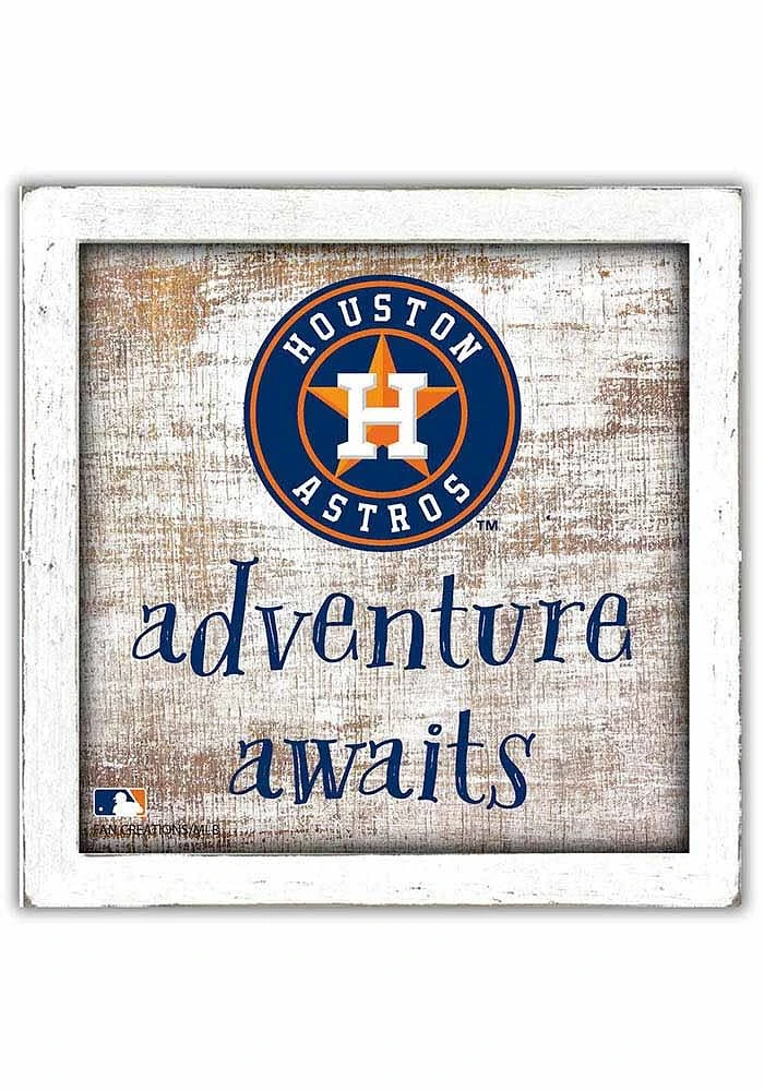 Houston Astros Adventure Awaits Box Sign