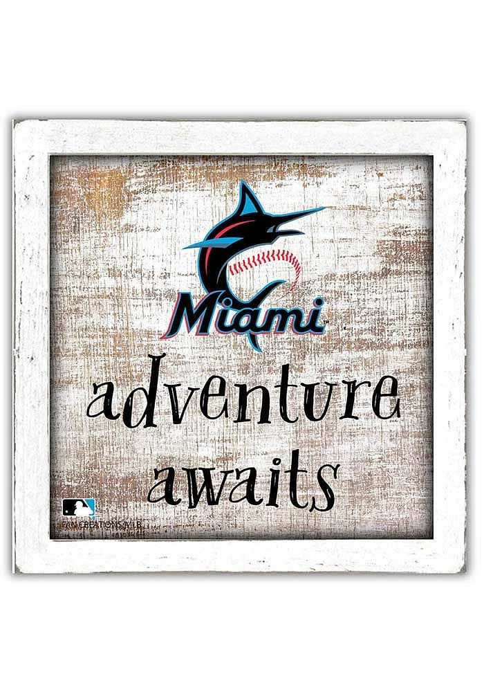Miami Marlins Adventure Awaits Box Sign