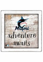 Miami Marlins Adventure Awaits Box Sign