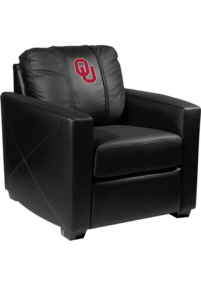 Oklahoma Sooners Faux Leather Club Desk Chair - Black