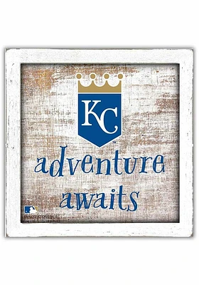 Kansas City Royals Adventure Awaits Box Sign - Blue
