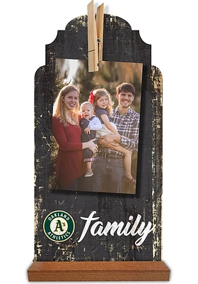 Oakland Athletics Family Clothespin Sign
