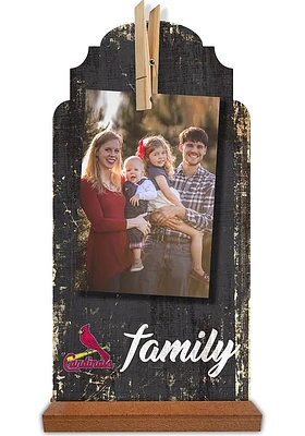 St Louis Cardinals Family Clothespin Sign