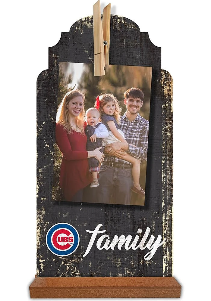 Chicago Cubs Family Clothespin Sign