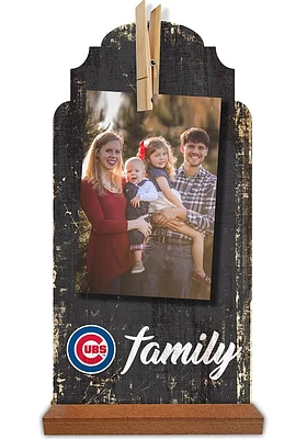 Chicago Cubs Family Clothespin Sign