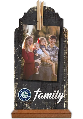 Seattle Mariners Family Clothespin Sign
