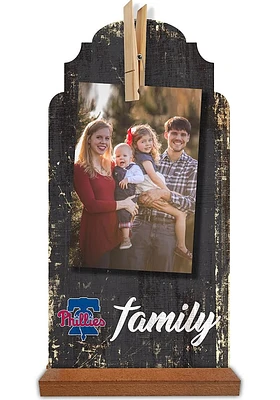Philadelphia Phillies Family Clothespin Sign