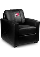 Utah Utes Faux Leather Club Desk Chair - Black