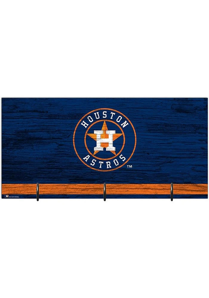 Houston Astros Team Color Mask Holder Sign