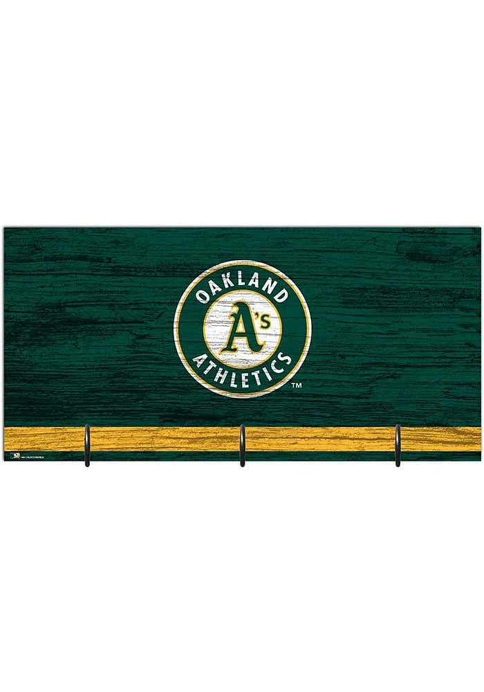 Oakland Athletics Team Color Mask Holder Sign