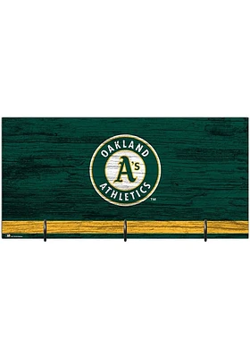 Oakland Athletics Team Color Mask Holder Sign