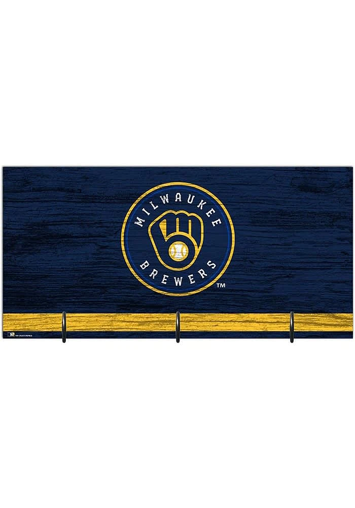 Milwaukee Brewers Team Color Mask Holder Sign