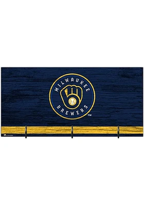 Milwaukee Brewers Team Color Mask Holder Sign