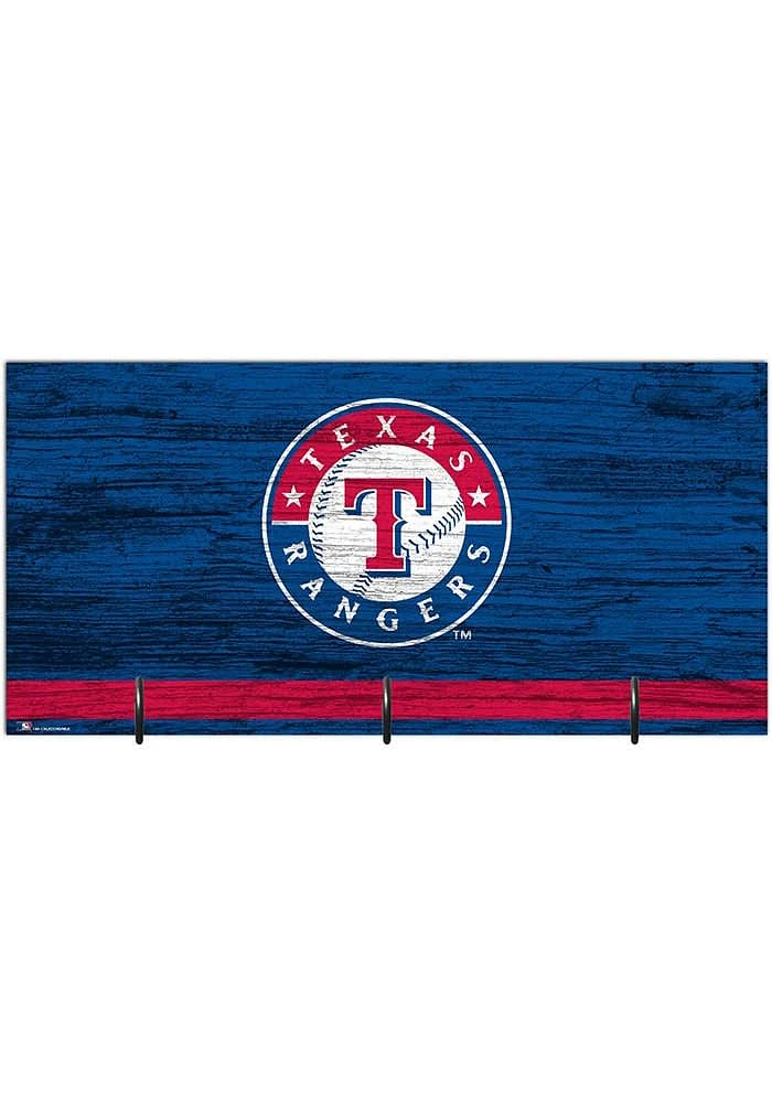 Texas Rangers Team Color Mask Holder Sign