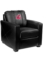 Washington State Cougars Faux Leather Club Desk Chair - Black