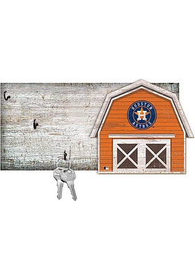 Houston Astros Team Barn Key Holder Sign