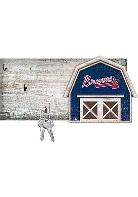 Atlanta Braves Team Barn Key Holder Sign
