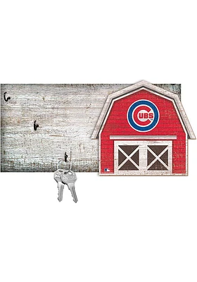 Chicago Cubs Team Barn Key Holder Sign