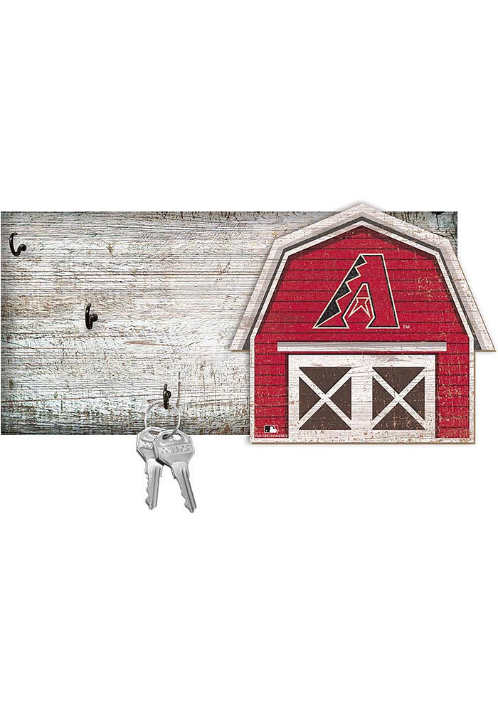 Arizona Diamondbacks Team Barn Key Holder Sign