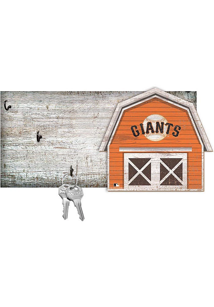 San Francisco Giants Team Barn Key Holder Sign