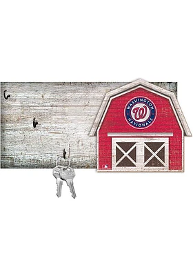 Washington Nationals Team Barn Key Holder Sign