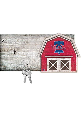 Philadelphia Phillies Team Barn Key Holder Sign