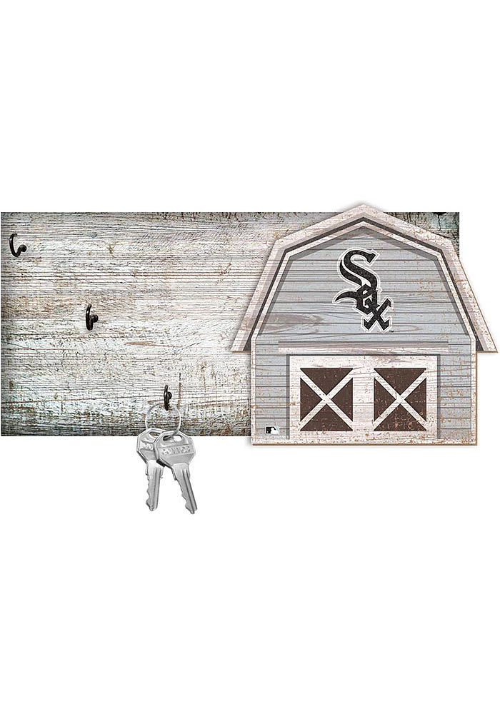 Chicago White Sox Team Barn Key Holder Sign